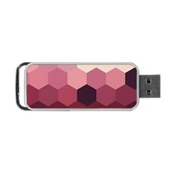 Hexagon Valentine Valentines Portable Usb Flash (one Side) by Grandong