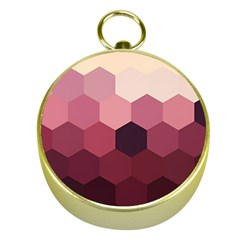 Hexagon Valentine Valentines Gold Compasses by Grandong