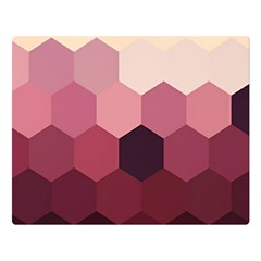 Hexagon Valentine Valentines Premium Plush Fleece Blanket (large) by Grandong