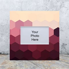 Hexagon Valentine Valentines White Box Photo Frame 4  X 6  by Grandong