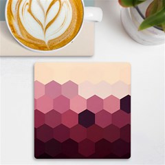 Pink Roses Flowers Love Nature Uv Print Square Tile Coaster  by Grandong