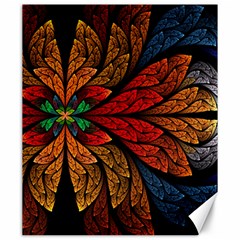 Fractals, Floral Ornaments, Rings Canvas 20  X 24  by nateshop