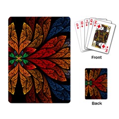 Fractals, Floral Ornaments, Rings Playing Cards Single Design (rectangle) by nateshop