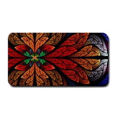 Fractals, Floral Ornaments, Rings Medium Bar Mat by nateshop