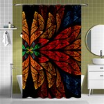 Fractals, Floral Ornaments, Rings Shower Curtain 48  x 72  (Small)  Curtain(48  X 72 )