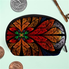 Fractals, Floral Ornaments, Rings Accessory Pouch (large) by nateshop