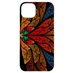 Fractals, Floral Ornaments, Rings iPhone 14 Plus Black UV Print Case Front