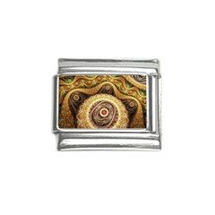 Fractals, Floral Ornaments, Waves Italian Charm (9mm) by nateshop