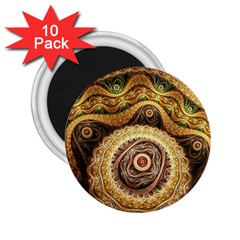 Fractals, Floral Ornaments, Waves 2 25  Magnets (10 Pack)  by nateshop