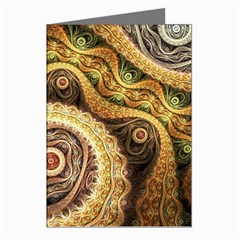 Fractals, Floral Ornaments, Waves Greeting Cards (pkg Of 8) by nateshop