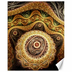 Fractals, Floral Ornaments, Waves Canvas 16  X 20  by nateshop