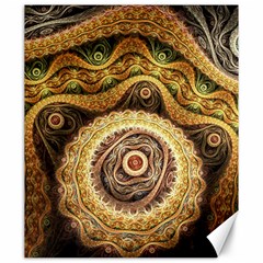 Fractals, Floral Ornaments, Waves Canvas 20  X 24  by nateshop