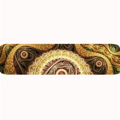 Fractals, Floral Ornaments, Waves Large Bar Mat by nateshop