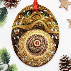 Fractals, Floral Ornaments, Waves Ornament (oval Filigree) by nateshop