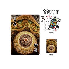 Fractals, Floral Ornaments, Waves Playing Cards 54 Designs (mini)