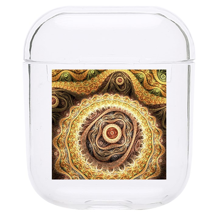 Fractals, Floral Ornaments, Waves Hard PC AirPods 1/2 Case