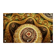 Fractals, Floral Ornaments, Waves Banner And Sign 5  X 3  by nateshop