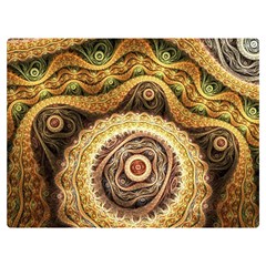 Fractals, Floral Ornaments, Waves Premium Plush Fleece Blanket (extra Small) by nateshop