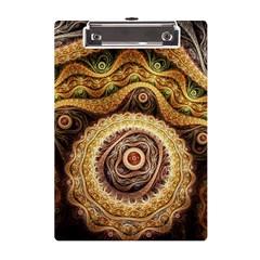 Fractals, Floral Ornaments, Waves A5 Acrylic Clipboard by nateshop