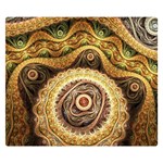 Fractals, Floral Ornaments, Waves Premium Plush Fleece Blanket (Small) 50 x40  Blanket Front