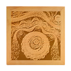 Fractals, Floral Ornaments, Waves Wood Photo Frame Cube by nateshop