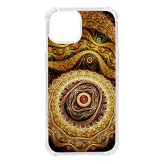 Fractals, Floral Ornaments, Waves Iphone 14 Tpu Uv Print Case by nateshop