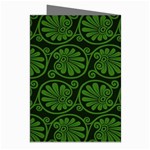 Green Floral Pattern Floral Greek Ornaments Greeting Cards (Pkg of 8) Right