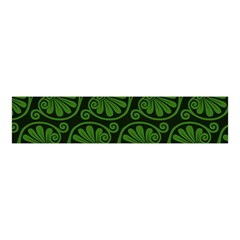 Green Floral Pattern Floral Greek Ornaments Velvet Scrunchie by nateshop