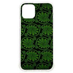 Green Floral Pattern Floral Greek Ornaments Iphone 12/12 Pro Tpu Uv Print Case by nateshop