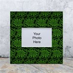 Green Floral Pattern Floral Greek Ornaments White Box Photo Frame 4  x 6  Front