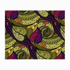 Green Paisley Background, Artwork, Paisley Patterns Small Glasses Cloth (2 Sides) by nateshop