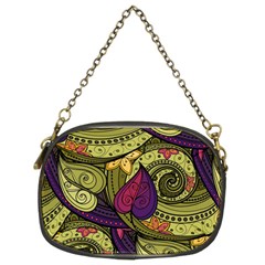 Green Paisley Background, Artwork, Paisley Patterns Chain Purse (two Sides) by nateshop