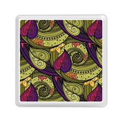 Green Paisley Background, Artwork, Paisley Patterns Memory Card Reader (square) by nateshop