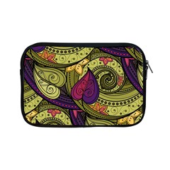 Green Paisley Background, Artwork, Paisley Patterns Apple Ipad Mini Zipper Cases by nateshop