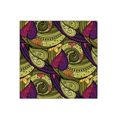 Green Paisley Background, Artwork, Paisley Patterns Satin Bandana Scarf 22  X 22  by nateshop