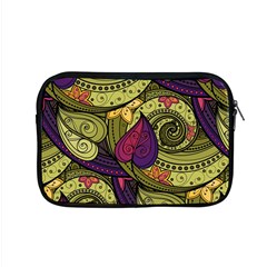 Green Paisley Background, Artwork, Paisley Patterns Apple Macbook Pro 15  Zipper Case by nateshop