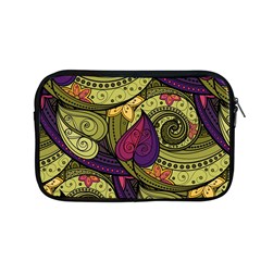 Green Paisley Background, Artwork, Paisley Patterns Apple Macbook Pro 13  Zipper Case by nateshop