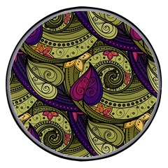 Green Paisley Background, Artwork, Paisley Patterns Wireless Fast Charger(black) by nateshop