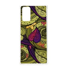 Green Paisley Background, Artwork, Paisley Patterns Samsung Galaxy Note 20 Tpu Uv Case by nateshop