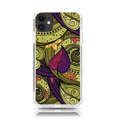 Green Paisley Background, Artwork, Paisley Patterns Iphone 11 Tpu Uv Print Case by nateshop