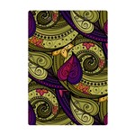 Green Paisley Background, Artwork, Paisley Patterns A5 Acrylic Clipboard Back