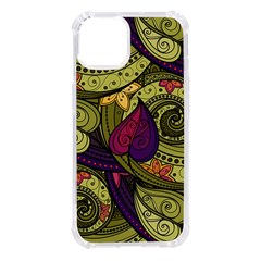 Green Paisley Background, Artwork, Paisley Patterns Iphone 14 Tpu Uv Print Case by nateshop