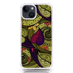 Green Paisley Background, Artwork, Paisley Patterns Iphone 14 Tpu Uv Print Case by nateshop