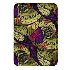 Green Paisley Background, Artwork, Paisley Patterns Rectangular Glass Fridge Magnet (4 Pack) by nateshop