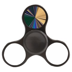 Blue Hexagon Pattern Finger Spinner by Cemarart