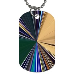 Zig Zag Pattern Geometric Design Dog Tag (one Side) by Cemarart