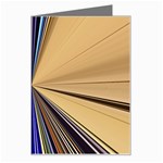 Zig Zag Pattern Geometric Design Greeting Card Left