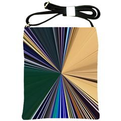 Zig Zag Pattern Geometric Design Shoulder Sling Bag by Cemarart