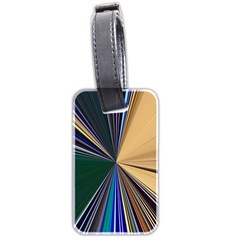 Zig Zag Pattern Geometric Design Luggage Tag (two Sides) by Cemarart