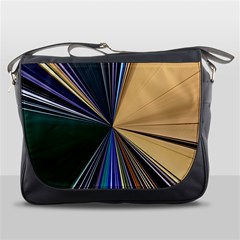 Zig Zag Pattern Geometric Design Messenger Bag by Cemarart